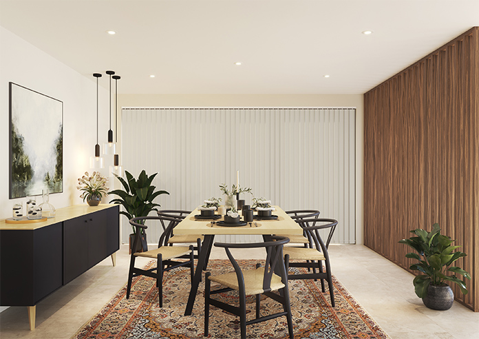 Shimmer (Blackout), Antique Brown - Vertical Blind - Image 9